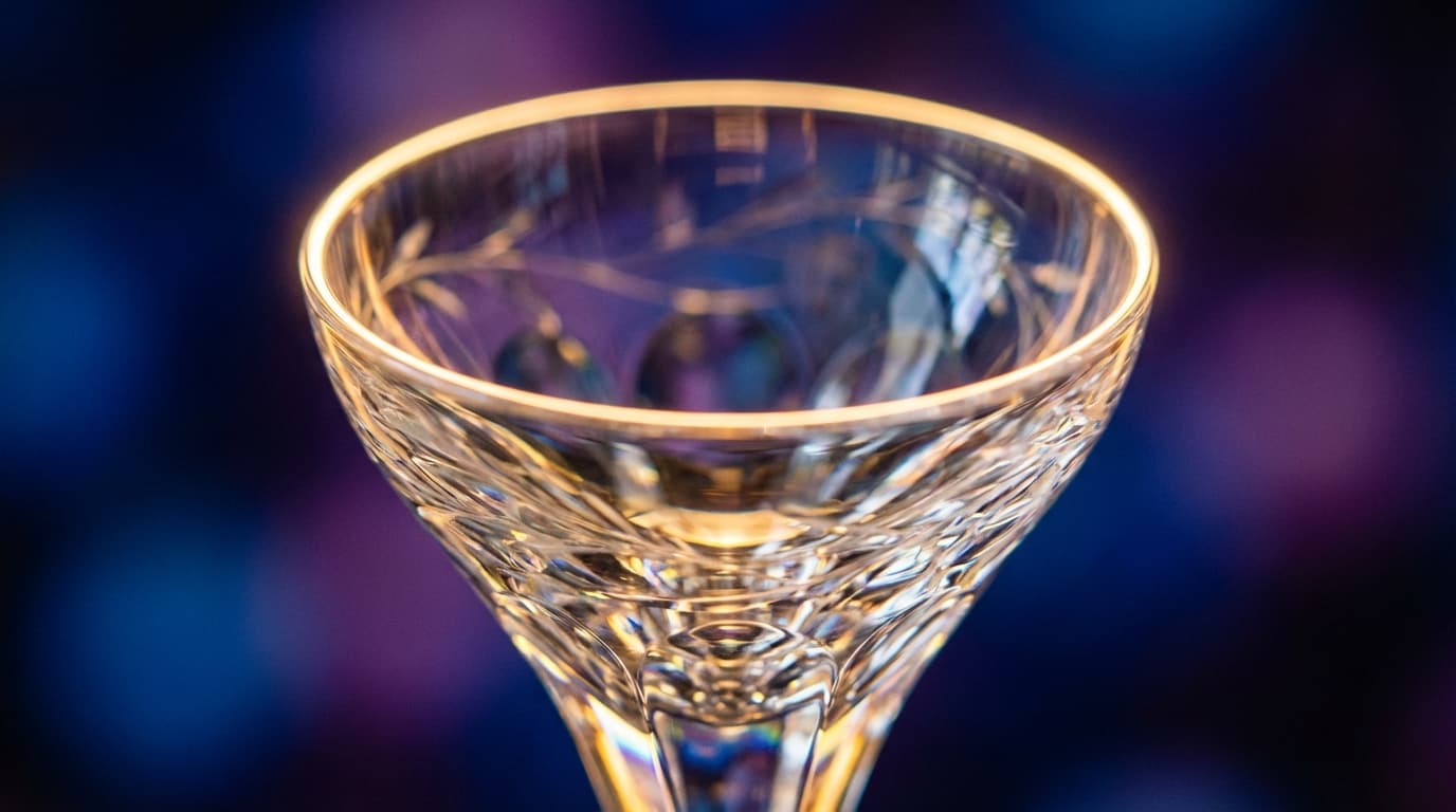 two wine glasses clinking